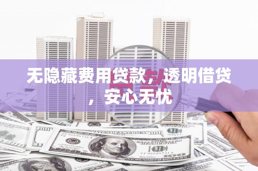 东风无隐藏费用贷款，透明借贷，安心无忧