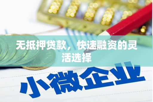东风无抵押贷款，快速融资的灵活选择