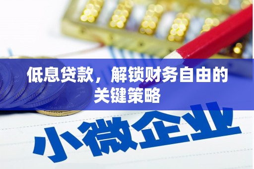 东风低息贷款，解锁财务自由的关键策略
