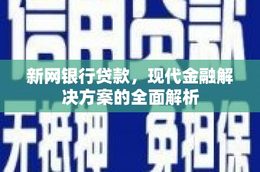 东风新网银行贷款，现代金融解决方案的全面解析