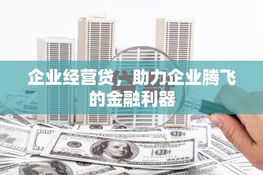 东风企业经营贷，助力企业腾飞的金融利器