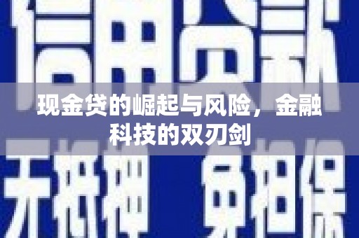 东风现金贷的崛起与风险，金融科技的双刃剑