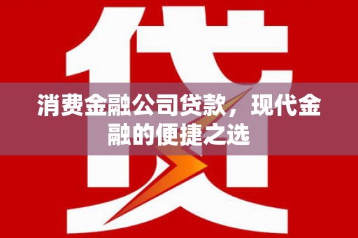 东风消费金融公司贷款，现代金融的便捷之选