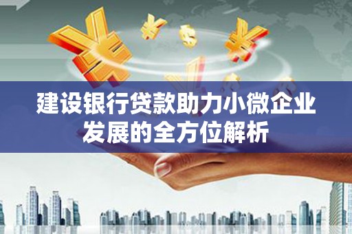 东风建设银行贷款助力小微企业发展的全方位解析