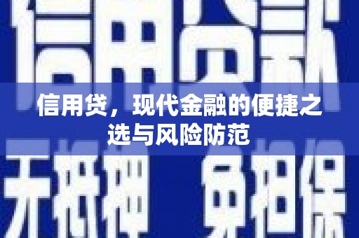 东风信用贷，现代金融的便捷之选与风险防范