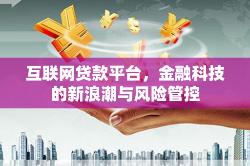 东风互联网贷款平台，金融科技的新浪潮与风险管控
