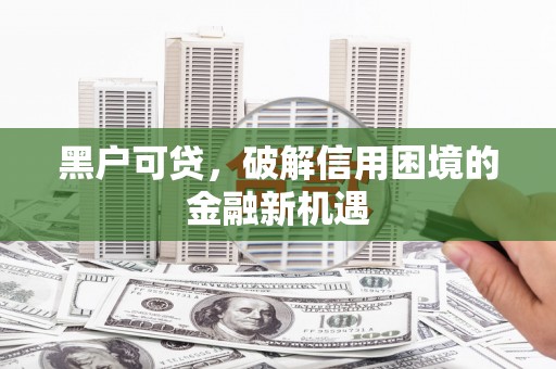 东风黑户可贷，破解信用困境的金融新机遇
