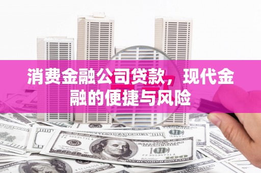 东风消费金融公司贷款，现代金融的便捷与风险